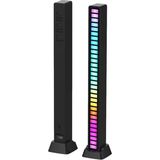 AyrStore Rgb LED Sese Duyarlı Işık Çubuğu Tv Arkası Ambiyans ve Araç Içi Müzik Ekolayzer - Genel