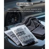 AyrStore Roro Auto Alpler Mikrofiber Yıkama & Kurulama Seti Yıkama Eldiveni Cam Bezi Kurulama Havlusu - Çok Renkli