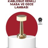 AyrStore Şarj Edilebilir LED Masa Lambası – USB Girişli, Metal Yapı