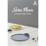 AyrStore Sera Nova 26 cm Seramik Krep Tavası - Çok Renkli