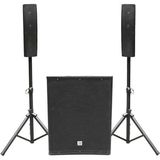 AyrStore Shile PL-15A Aktif Ses Sistemi 18'' Subwoofer 2 Adet Satellite Stand Hoparlör 500W Rms, Mdf Kasa