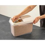 AyrStore Sürgülü Kapaklı 10 Lt Erzak Bakliyat Un Şeker Saklama Kabı