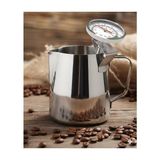 AyrStore Süt Potu Pitcher 500 ml Paslanmaz Çelik + Analog Termometre Seti - Çok Renkli