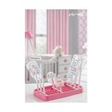 AyrStore Taşınabilir Çok Amaçlı Biberon Emzik Kurutucu Pembe 25X30