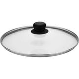 AyrStore Temperli Cam KAPAK,38CM Cam Tencere Kapağı,pizzamatik Kapağı,büyük Boy Isıya Dayanıklı Cam - Çok Renkli