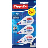 AyrStore Tipp-Ex Mini Pocket Mouse Şerit Silici, 2+1 Blister - Çok Renkli