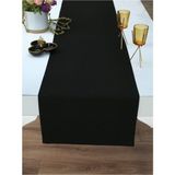 AyrStore Tropik Home Amerikan Servis Pamuklu Siyah Renkli Masa Sunum Runner 40X170 Siyah - 0,5 x 9 cm - Çok Renkli