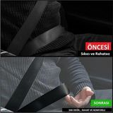 AyrStore Tüm Araçlara Uyumlu Emniyet Kemer Tutucu Kayma Onleyıcı Stoper-Toka- Klips 2 Adet - Çok Renkli