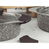 AyrStore Tutacak Tutmaç Silikon Tencere Tava Tutacağı 9x4 cm A Kalite Bir Çift Siyah Renk - Çok Renkli
