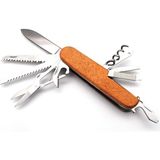 AyrStore Valkyrie Ahşap Outdoor Kamp Cep Çakısı - Çok Renkli