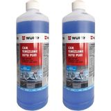 AyrStore Würth 2x Konsantre Antifrizli Cam Temizleme Suyu Plus 1000 ml - Çok Renkli