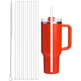AyrStore Yenigeldi Stanley Quencher 30/40 Oz Uyumlu Yedek Pipet Seti, 12 Adet Pipet ve 1 Temizleme Fırçası - Çok Renkli