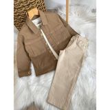 Ays Bebe Gabardin Ceket&pantolon Erkek Çocuk 3'lü Takım - 4 - 5 Yaş - Kahverengi