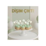Ays Bridal Diş Buğdayı İlk Dişim Çıktı Kürdanlı Cupcake Süsü 21 Adet