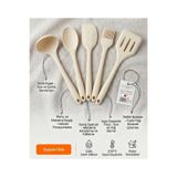 AYS DEKOR Ultra Sert Uçlu Isıya Dayanıklı Silikon Servis Seti Servis,Kepçe,spatula,kevgir,fırça Kaşık Seti 5 Parça Küçük Boy 21cm