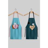 Ays Home Cook With Love 2'li Mutfak Önlüğü Seti Mavi