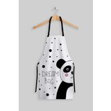 Ays Home Panda Beyaz Mutfak Önlüğü