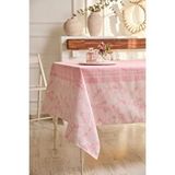Ays Home Pembe Küçük Çiçek Desenli Masa Örtüsü