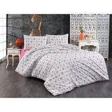 Aysalife Home Modern Çiçek Desen Tek Kişilik Pamuklu Nevresim Takımı - 160 x 220 cm - Pembe