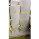 AYSAN ETİKET AySan Etiket Boş Yapışkanlı Yazıcı Kuşe Barkod Etiketi 66mm X 25mm