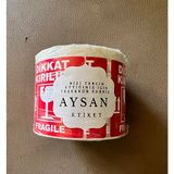 Aysan Etiket Aysan Kırılabilir Etiket 250 Adet Kırmızı Renkli Etiketler İçin Kullanım Kolaylığı