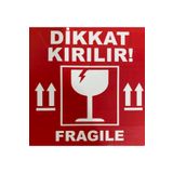 AYSAN Etiket Yapışkanlı Dikkat Kırılabilir Etiketi 1 Rulo 250 Adetli