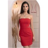 Aysan Moda Kadın Straplez Mini Elbise – Şık Davet & Mezuniyet Elbisesi