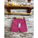 Aysbebe Kız Çocuk Basic Fitilli Şort (Kaşkorse Kumaş) - Pembe - 2 Yaş