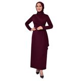Ayşe Melek 2580 Bordo Abiye Kadın Elbise