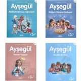 Ayşegül Doğum Gününü Kutluyor - Okulda Bir Gün - Yemek Yapıyor - Bisiklete Binmeyi Öğreniyor - 4 Kitap Set