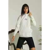 Ayşegül hediyelik Ayşegul hediyelik 24 Sırt Baskılı Ovresize Üç İplik Kapüşonlu Sweatshirt - Beyaz
