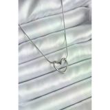 Ayşegül hediyelik Ayşegul hediyelik 316L Çelik Gümüş Renk Kalp Model Kadın Kolye