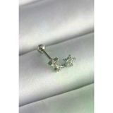 Ayşegül hediyelik Ayşegul hediyelik 316L Çelik Gümüş Renk Zirkon Taşlı Yıldız Tragus Piercing