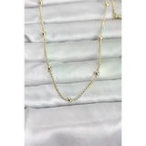 Ayşegül hediyelik Ayşegul hediyelik CM 14K Gold Renk Top Zincir 60 cm Kadın Kolye