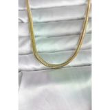Ayşegül hediyelik Ayşegul hediyelik CM 14K Gold Renk Yassı Yılan Zincir Model 45 cm Kadın Kolye