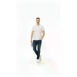 Ayşegül hediyelik Ayşegul hediyelik Erkek Pike Kumaş Düğmeli Yaka Regular Fit Günlük Kısa Kol Tişört T-shirt - Beyaz