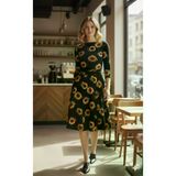 Ayşegül hediyelik Ayşegul hediyelik Kadın Fakir Kol Bisiklet Yaka Midi Mikro Elbise