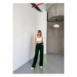 Ayşegül hediyelik Ayşegul hediyelik Osy Modal Yumuşak Dokulu Kumaş Nakış Işlemeli Rahat Bol Paça Eşofman Pantalon - Si