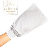 Ayseliza Eksfoliye Edici Beyaz Türk Hamam Kesesi Ölü Deriyi Kaldırır Hassas Ciltler İçin