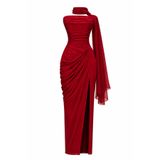 ayşenur Dinçer butik Belle Prenses Abiye Kırmızı