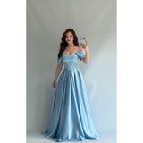 ayşenur Dinçer butik Fallon Prenses Abiye Bebe Mavisi