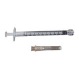 Ayset - 1 ml Lüer Lock 3p 26G 0.45 x 13 mm Kahverengi Iğneli Insülin Enjektörü - 100 Adet