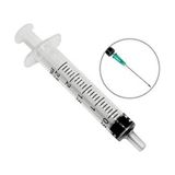 Ayset 2 ml Yeşil Iğneli (300 ADET - Kutu) Enjektör Steril 2 cc Şırınga 38MM 21G