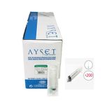 Ayset 5 ml Luer Lock Kilitli Yeşil Iğneli Enjektör 08*38MM (21G*11/2) 200 Adet