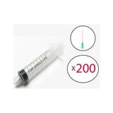Ayset 5 ml Luer Lock Yeşil Iğneli Enjektör 08*38MM (21G*11/2) 200 Adet