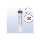 Ayset 50 ml (20 Adet) Enjektör Yeşil Iğneli Steril 50 cc Şırınga 38MM 21G