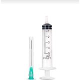 Ayset 5ml(5cc) Şırınga Enjektör (225 Adet) 21G Yeşil Uçlu