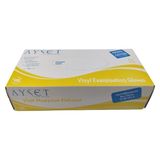 Ayset Pudrasız Vinil Eldiven 100 Lü 1 Paket L - Sarı
