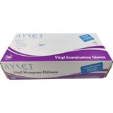 Ayset Pudrasız Vinil Eldiven 100 Lü 1 Paket M - Mor
