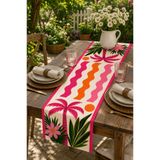 AYSHOME Ays Home Palmiye Desenli Runner